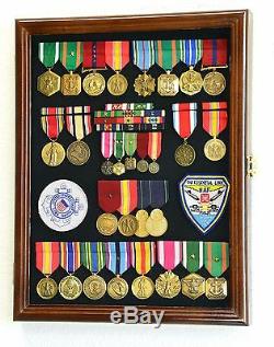 S Lapel Pin Military Medals Buttons Patches Ribbon Insignia Medal Display Case