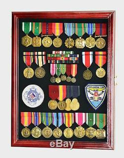 S Lapel Pin Military Medals Buttons Patches Ribbon Insignia Medal Display Case