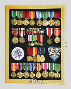 S Lapel Pin Military Medals Buttons Patches Ribbon Insignia Medal Display Case