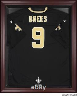 Saints Mahogany Frame Jersey Display Case Fanatics Authentic