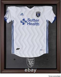 San Jose Earthquakes Brown Framed Team Logo Jersey Display Case Fanatics