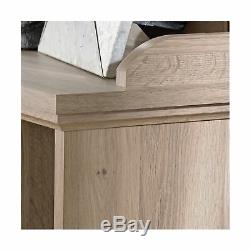 Sauder Bookcase Cubbyhole Top Shelf Storage Display Salt Oak Finish Furniture