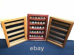 Shadow Box Coin Display Case Military Cherry wood challenge coins