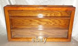Shadowbox Wood Shelf Display Case Glass front Collectables Hanging Stand 23x13x3