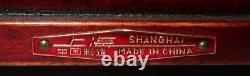 Shanghai Made in China Jade Wooden Jewelry Box with 5 Storage Shelves 7 3/8 x 11