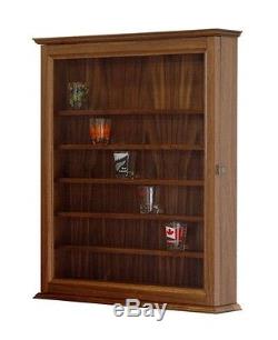 Shot Glass Display Case Wall Cabinet Made in the USA