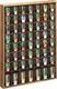 Shot Glass Display Case Wood Shot Glass Shelf Holder 56 Compartments
