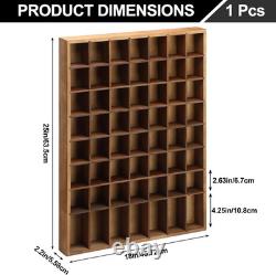 Shot Glass Display Case Wood Shot Glass Shelf Holder 56 Compartments