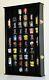 Shot Glass Holder Wood Wall Display Case Cabinet Curio Shelf For Collectibles