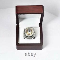 Single Hole Championship Ring Display Collection Case Wood Jewelry Box Storage