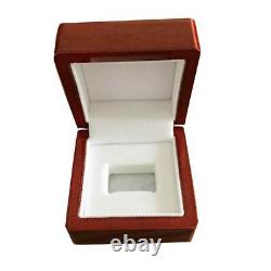 Single Hole Championship Ring Display Collection Case Wood Jewelry Box Storage