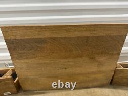 Slot Burnt Brown Wood Sunglasses Display Case Tray, Multiple Eyewear Organizer