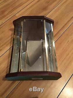 Small Glass Display Cabinet 2 Shelves Crystal Art Collector Case. 24hr Delivery