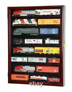 Small HO Scale Train Model Trains Locomotive Engine Display Case Cabinet Locks