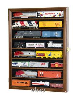 Small HO Scale Train Model Trains Locomotive Engine Display Case Cabinet Locks
