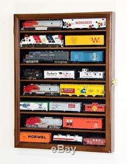 Small HO Scale Train Model Trains Locomotive Engine Display Case Cabinet Locks