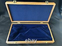 Smith & Wesson Model 29 Wood Presentation Box Blue Velvet Part 410440000 NIB