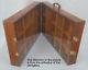Solid Exotic Wood Portable Display Case 30 Compartments Custom Made Never Used