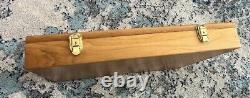 Solid Handmade USA Wood Display Case 24 x18.2.5x3.5 Coins fishing lures reels ++