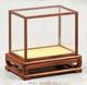 Solid Huali Wood Trim Base Display Box Transparent Glass Doll Antique Case Cover