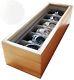 Solid Light Wood Watch Box Organizer With Glass Display Top By Case Elegance New