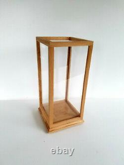 Solid Oak Wood Handmade Display Case 12 Length x 12 Width x 15 Height