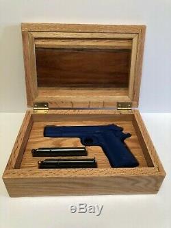 Solid Red Oak 1911 Pistol Display or Presentation Case