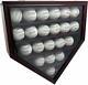 Solid Wood 21 Baseball Display Case Wall Cabinet Holder Shadow Box, Withuv Protect