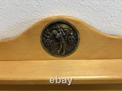 Solid Wood 63-Golf Ball Display Case Cabinet with Logo Souvenir Collection