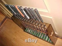 Solid Wood Floor Display Rack Case for set 14 Scotty Cameron Putters Golf Clubs