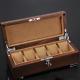Solid Wood Watch Box For 5 Watch Display Lockable Rare Aged Elm Case