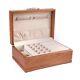 Sophistication Jewelry Box Case Chest English Walnut Finish Solid Cherry Wood