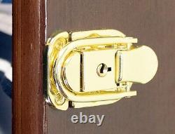 Spoon Display Case 60 Pcs Tea Souvenir Collection Cherry Wood Holder Wall Rack
