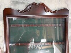 Spoon Display Case Collector Rack Holder Cabinet Shadow Box Wall, Holds 60