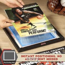 Sports Magazine Frame 4 Pack, Premium Wood Display Case for 8 x 10.5 Magazi