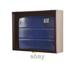 Stadium Seat Back Display Case Cherry Wood Custom Matting & Engraving NFL Box