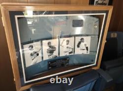 Stadium Seat Back Display Case Cherry Wood Custom Matting & Engraving NFL Box