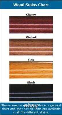 Stadium Seat Back Display Case Walnut Wood NFL Baseball Chair Shadow Box Cabinet