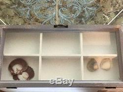 Standard General Store SG Rustic Distressed Wood Glass Top Display Case