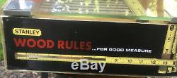 Stanley Wood Rules Display Case Hardware Store Point of Sale Display with Bell
