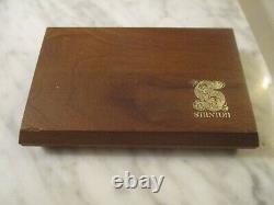 Stanton 681eee Cartridge & Genuine Stanton D6800eee Stylus In Wood Display Case1