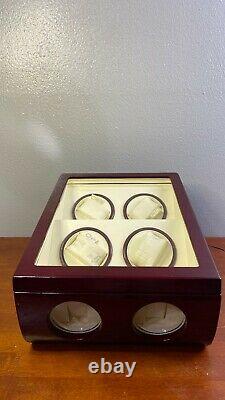 Steinhausen Executive Quad 4 Watch Winder + 2 Display C356