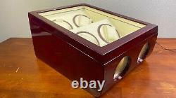 Steinhausen Executive Quad 4 Watch Winder + 2 Display C356