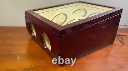 Steinhausen Executive Quad 4 Watch Winder + 2 Display C356