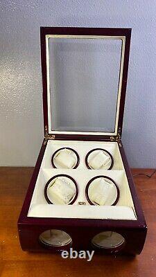 Steinhausen Executive Quad 4 Watch Winder + 2 Display C356