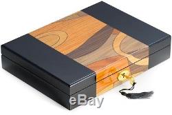 Storage Cuff Link Case Wood Cufflink Jewelry Storage Box Display Holder New