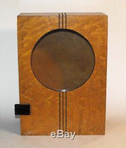 Stylish Art Deco Barber Cabinet Dental Medical Tattoo Wood & Round Glass Burton