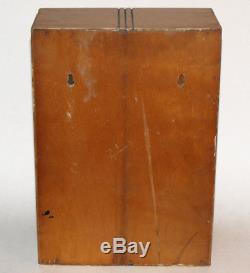 Stylish Art Deco Barber Cabinet Dental Medical Tattoo Wood & Round Glass Burton