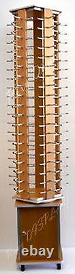Sunglasses Racks Display Stand Case Pentagon Wooden Spinning Rack #MZ5015-5-SU