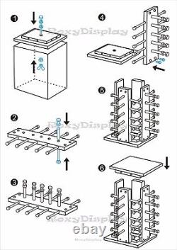 Sunglasses Racks Display Stand Case Pentagon Wooden Spinning Rack #MZ5015-5-SU